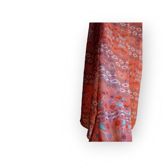 Boho Chiffon maxi skirt with double splits in front Size Large (f2) - Picture 3 of 5